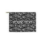 Skulls Zipper Pouch - Small - 8.5"x6" (Personalized)