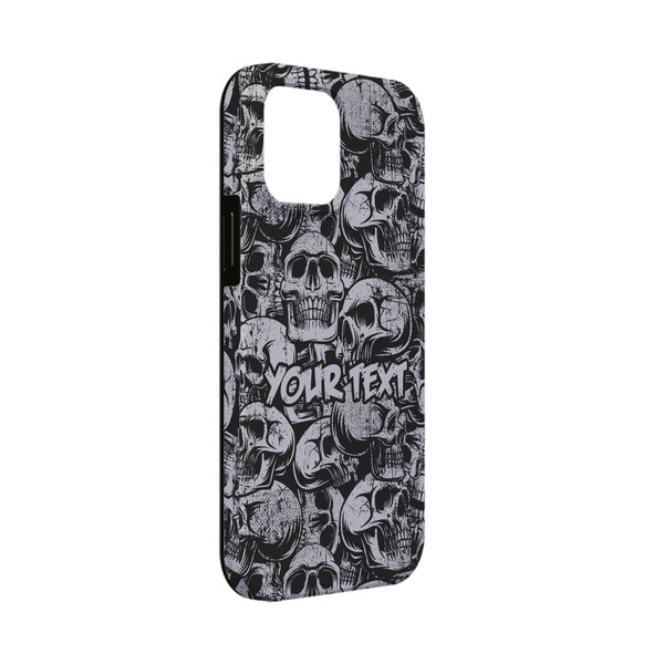 Custom Skulls iPhone Case - Rubber Lined - iPhone 13 Mini (Personalized)