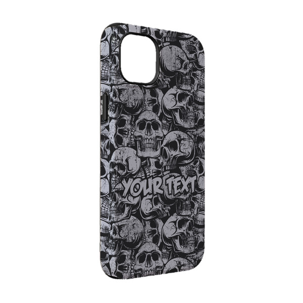 Custom Skulls iPhone Case - Rubber Lined - iPhone 14 Pro (Personalized)