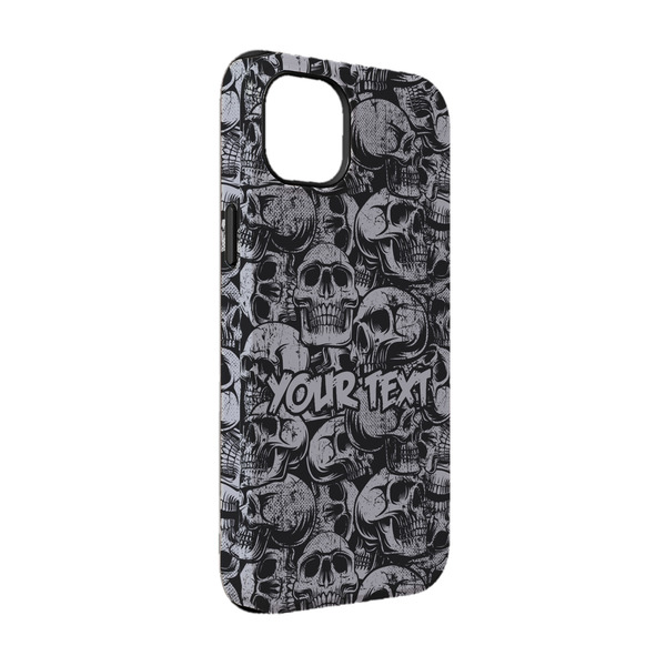 Custom Skulls iPhone Case - Rubber Lined - iPhone 14 (Personalized)