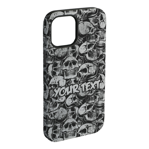 Custom Skulls iPhone Case - Rubber Lined - iPhone 15 Plus (Personalized)