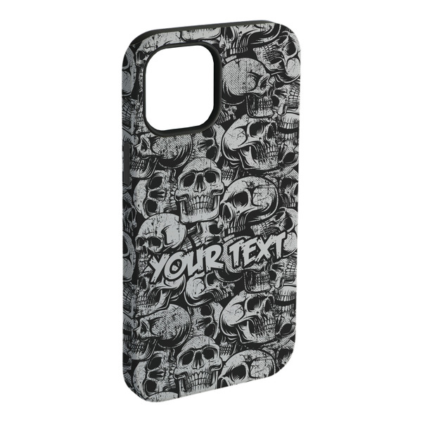 Custom Skulls iPhone Case - Rubber Lined (Personalized)