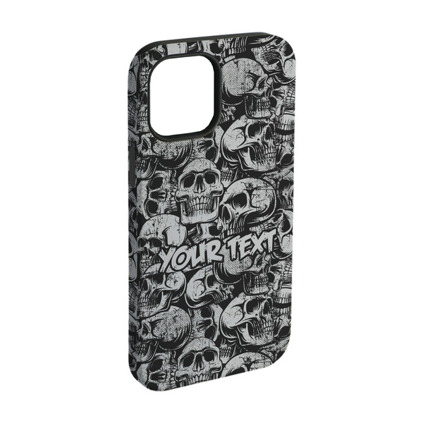 Custom Skulls iPhone Case - Rubber Lined - iPhone 15 (Personalized)