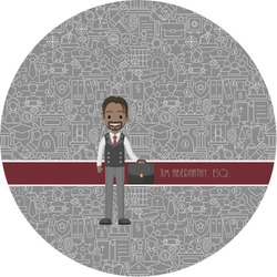 Lawyer / Attorney Avatar Multipurpose Round Labels - 1" (Personalized)