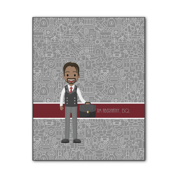 Custom Lawyer / Attorney Avatar Wood Print - 11x14 (Personalized)