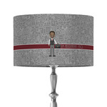 Lawyer / Attorney Avatar 12" Drum Lamp Shade - Fabric (Personalized)