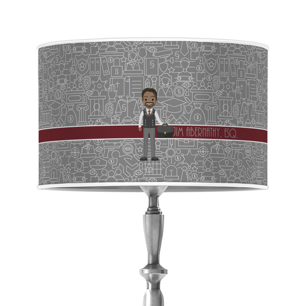 Custom Lawyer / Attorney Avatar 12" Drum Lamp Shade - Poly-film (Personalized)