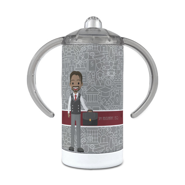 Custom Lawyer / Attorney Avatar 12 oz Stainless Steel Sippy Cup (Personalized)