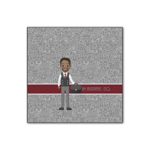 Custom Lawyer / Attorney Avatar Wood Print - 12x12 (Personalized)