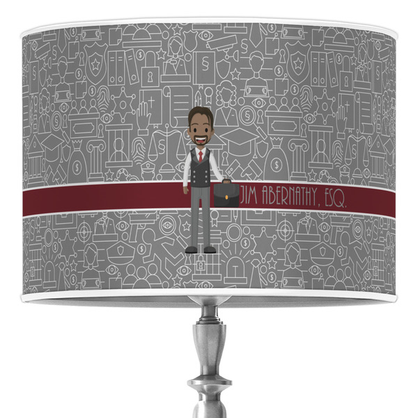 Custom Lawyer / Attorney Avatar Drum Lamp Shade (Personalized)