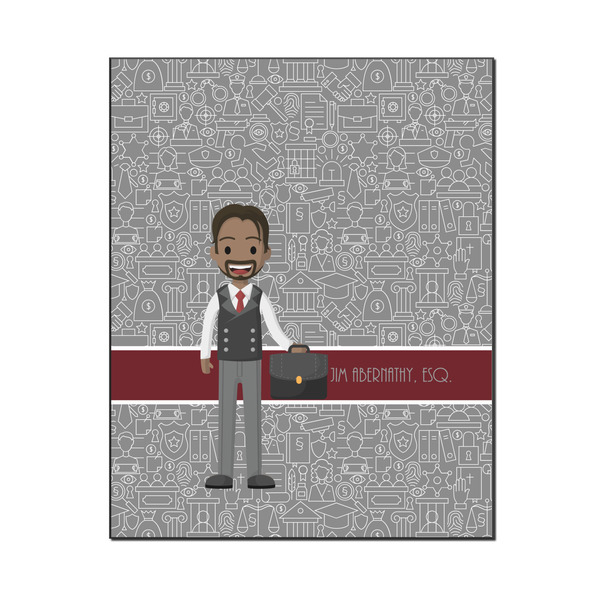 Custom Lawyer / Attorney Avatar Wood Print - 16x20 (Personalized)