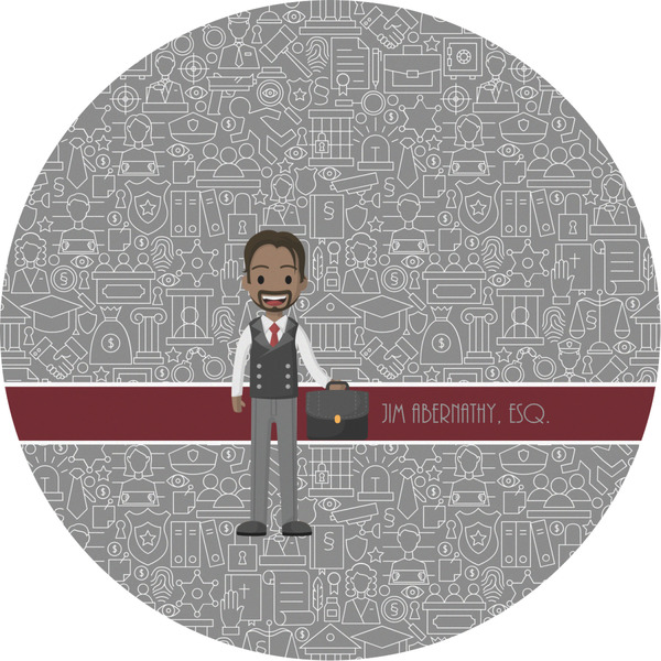 Custom Lawyer / Attorney Avatar Multipurpose Round Labels - 2" (Personalized)