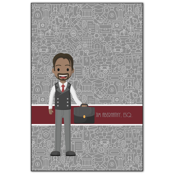 Custom Lawyer / Attorney Avatar Wood Print - 20x30 (Personalized)