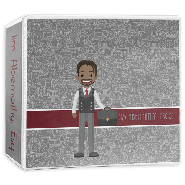 Custom Lawyer / Attorney Avatar 3-Ring Binder - 3 inch (Personalized)