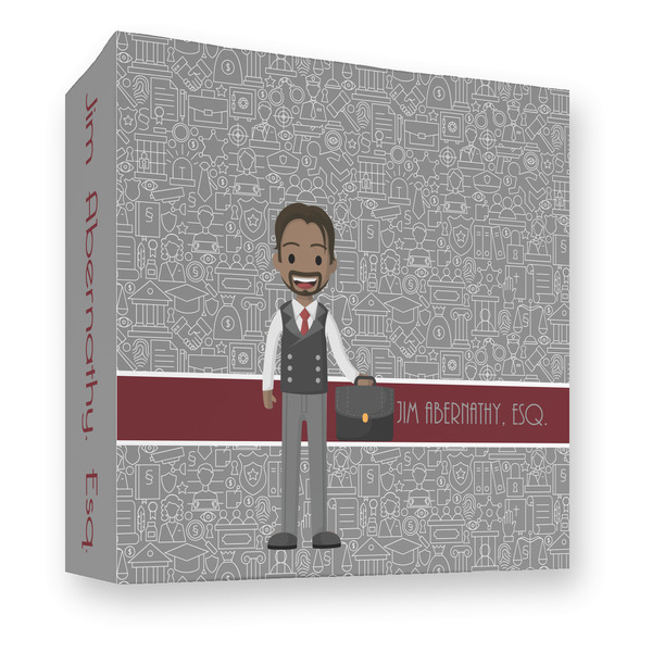 Custom Lawyer / Attorney Avatar 3 Ring Binder - Full Wrap - 3" (Personalized)