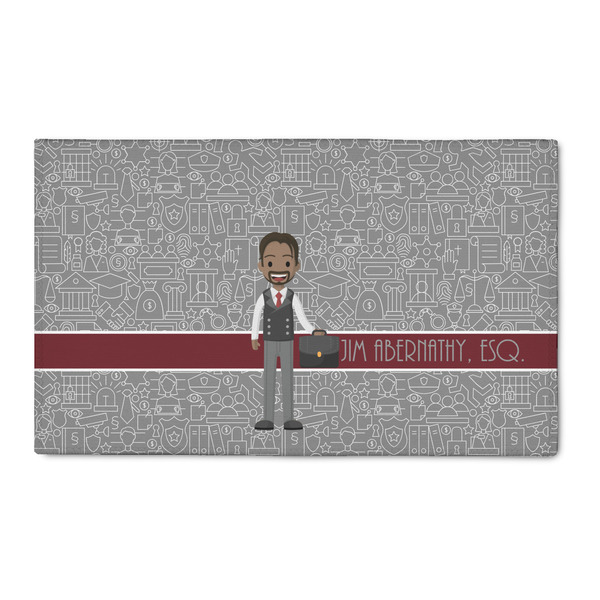 Custom Lawyer / Attorney Avatar 3' x 5' Patio Rug (Personalized)