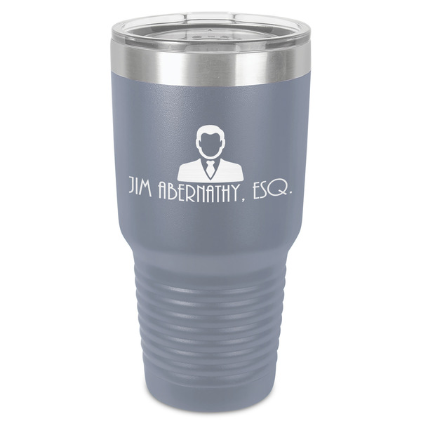 Custom Lawyer / Attorney Avatar 30 oz Stainless Steel Tumbler - Grey - Single-Sided (Personalized)