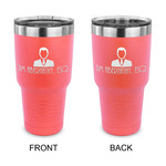 Lawyer / Attorney Avatar 30 oz Stainless Steel Tumbler - Coral - Double Sided (Personalized)