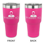 Lawyer / Attorney Avatar 30 oz Stainless Steel Tumbler - Pink - Double Sided (Personalized)