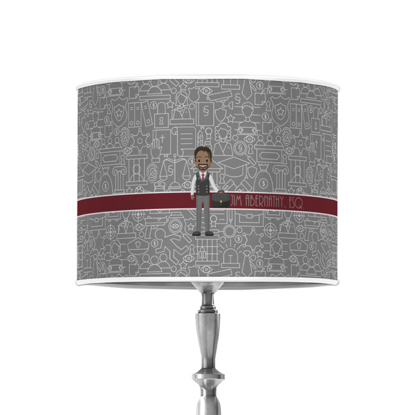 Custom Lawyer / Attorney Avatar 8" Drum Lamp Shade - Poly-film (Personalized)