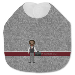 Lawyer / Attorney Avatar Jersey Knit Baby Bib w/ Name or Text