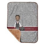 Lawyer / Attorney Avatar Sherpa Baby Blanket - 30" x 40" w/ Name or Text