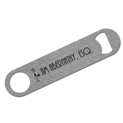 Lawyer / Attorney Avatar Bar Bottle Opener - White w/ Name or Text