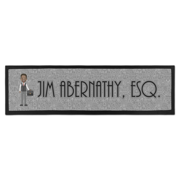 Custom Lawyer / Attorney Avatar Bar Mat - Large (Personalized)