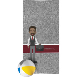 Lawyer / Attorney Avatar Beach Towel (Personalized)