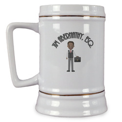 Lawyer / Attorney Avatar Beer Stein (Personalized)