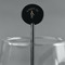 Lawyer / Attorney Avatar Black Plastic 5.5" Stir Stick - Round - Main