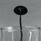 Lawyer / Attorney Avatar Black Plastic 7" Stir Stick - Oval - Main