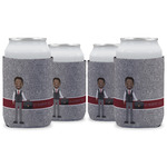 Lawyer / Attorney Avatar Can Cooler (12 oz) - Set of 4 w/ Name or Text