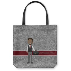 Lawyer / Attorney Avatar Canvas Tote Bag - Small - 13"x13" (Personalized)