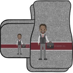 Lawyer / Attorney Avatar Car Floor Mats Set - 2 Front & 2 Back (Personalized)