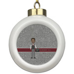 Lawyer / Attorney Avatar Ceramic Ball Ornament (Personalized)