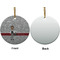 Lawyer / Attorney Avatar Ceramic Flat Ornament - Circle Front & Back (APPROVAL)