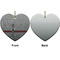 Lawyer / Attorney Avatar Ceramic Flat Ornament - Heart Front & Back (APPROVAL)