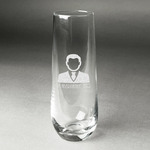 Lawyer / Attorney Avatar Champagne Flute - Stemless Engraved (Personalized)