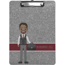 Lawyer / Attorney Avatar Clipboard (Letter Size) (Personalized)