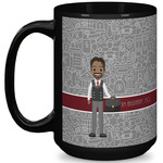 Lawyer / Attorney Avatar 15 Oz Coffee Mug - Black (Personalized)