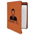 Lawyer / Attorney Avatar Leatherette Zipper Portfolio with Notepad (Personalized)