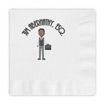 Lawyer / Attorney Avatar Embossed Decorative Napkins (Personalized)