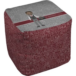 Lawyer / Attorney Avatar Cube Pouf Ottoman (Personalized)
