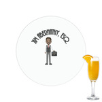 Lawyer / Attorney Avatar Printed Drink Topper - 2.15" (Personalized)