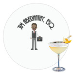 Lawyer / Attorney Avatar Printed Drink Topper - 3.5" (Personalized)