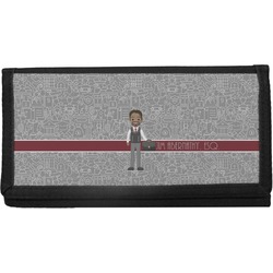 Lawyer / Attorney Avatar Canvas Checkbook Cover (Personalized)