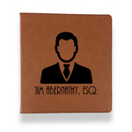 Lawyer / Attorney Avatar Leather Binder - 1" - Rawhide (Personalized)