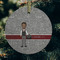 Lawyer / Attorney Avatar Frosted Glass Ornament - Round (Lifestyle)