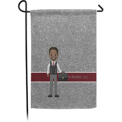 Lawyer / Attorney Avatar Small Garden Flag - Single Sided w/ Name or Text